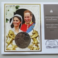 2011 Prince William The Royal Wedding 2 Pounds Coin Cover - Benham Signed UK PNC