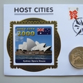 2012 Host City 2000 Sydney Summer Olympics 1 Crown Coin Cover - Benham Signed UK PNC