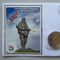 2012 Union Flag Faststamp 1 Crown Coin Cover - Benham Signed UK PNC First Day Covers