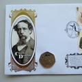 2012 Charles Dickens Isle of Man 50p Pence Coin Cover - Benham Signed UK PNC First Day Covers