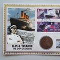 2012 RMS Titanic The Ship of Dreams Penny Coin Cover - Benham UK PNC First Day Covers