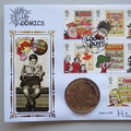 2012 Comics 1 Crown Coin Cover - Benham Signed UK PNC First Day Covers