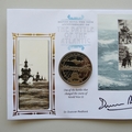 2013 The Battle of the Atlantic 1 Dollar Coin Cover - Benham Signed UK PNC