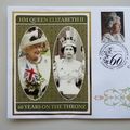2013 60 Years on the Throne 1 Penny Coin Cover - Benham UK PNC First Day Covers