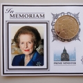 2013 Margaret Thatcher In Memoriam 2 Pounds Coin Cover - Benham UK PNC First Day Covers