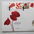 2019 Centenary of Remembrance 5 Pounds Coin Cover - Royal Mail First Day Cover