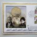 2013 Jane Austin 1 Dollar Coin Cover - Benham Signed UK PNC First Day Covers