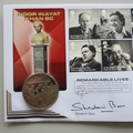 2014 Remarkable Lives 1 Crown Coin Cover - Benham Signed UK PNC First Day Covers