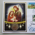 2015 Christmas 50p Pence Coin Cover - Benham Signed UK PNC First Day Covers