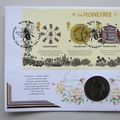2015 The Honeybee 1 Penny Coin Cover - Benham Signed UK PNC First Day Covers