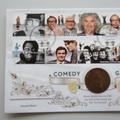 2015 Comedy Greats 1 Penny Coin Cover - Benham Signed UK PNC First Day Covers