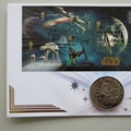 2015 Star Wars Space Adventure 1 Crown Coin Cover - Benham Signed First Day Covers