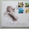 2009 Charles Darwin 200th Birth Anniversary 2 Pounds Coin Cover - Royal Mail First Day Cover