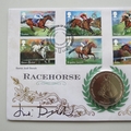 2017 Racehorse Legends 1 Crown Coin Cover - Benham Signed UK PNC First Day Covers