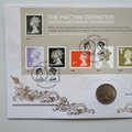 2017 Machin Definitive Golden Anniversary 5p Pence Coin Cover - Benham Signed UK PNC