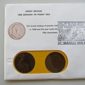 1974 King Edward VII Penny 70th Anniversary Coin Cover - UK PNC First Day Covers