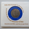 1969 Farewell To The Half Crown Coin Cover - UK PNC First Day Covers