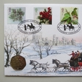 2002 Christmas Carol Scrooge 50p Pence Coin Cover - Benham UK PNC First Day Covers