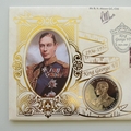 1997 King George VI Reign 1 Crown Coin Cover - Benham Signed UK PNC First Day Covers