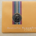  1995 Australia Remembers 50th Anniversary End of WWII 50c Cents Coin Cover - First Day Cover