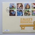 2015 Alice in Wonderland 150th  Anniversary Medal Cover - Royal Mail First Day Cover