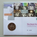 2010 The Royal Society 350th Anniversary Medal Cover - Royal Mail First Day Cover