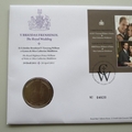 2011 Prince William Royal Wedding 5 Pounds Coin Cover - Royal Mail First Day Cover