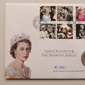 2012 Queen Elizabeth II The Diamond Jubilee 5 Pounds Coin Cover - Royal Mail First Day Cover