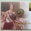 2001 Queen Victoria 5 Pounds Coin Cover - Royal Mail First Day Cover