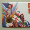 1999 Rugby World Cup 2  Pounds Coin Cover - Royal Mail First Day Cover