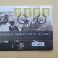 2008 The London 1908 Olympic Games 100th Anniversary 2 Pounds Coin Cover - Royal Mail First Day Cover