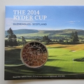 2014 The 2014 Golf Ryder Cup Gleneagles Scotland Medal Cover - Royal Mail First Day Cover