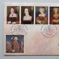 1997 King Henry VIII and Six Wives 1 Pound Coin Cover - Great Tudors - Royal Mail First Day Cover