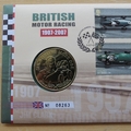 2007 British Motor Racing Centenary Medal Cover - Royal Mail First Day Cover