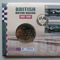 2007 British Motor Racing Centenary Medal Cover - Royal Mail First Day Cover