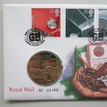 1996 Century of British Motoring Medal Cover - Royal Mail First Day Covers