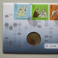 2003 DNA Discoveries Celebrating 50 Years 2 Pounds Coin Cover - Royal Mail First Day Cover