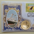 1998 Coronation 45th Anniversary 2 Pounds 1oz Silver Britannia Coin Cover - Benham First Day Covers