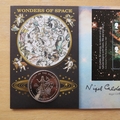 2002 Wonders of Space The Solar System 1 Crown Coin Cover - Benham First Day Cover Signed