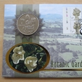 2000 Botanic Gardens Wales 1 Crown Coin Cover - Benham First Day Cover Signed