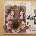 2005 Bronte Sisters 150th Anniversary 1 Shilling Coin Cover - Benham First Day Cover Signed
