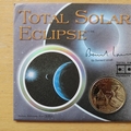 1999 Total Eclipse of the Sun 2 Pounds Coin Cover - Benham First Day Cover Signed