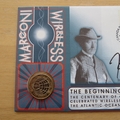 2001 Marconi Beginnings of Radio Centenary 2 Pounds Coin Cover - Benham First Day Cover Signed