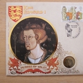 1998 King Edward I Princes of Wales Silver Penny Coin Cover - Benham First Day Cover