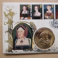 1997 King Henry VIII Six Wives Catherine of Aragon Medal Cover - Benham First Day Cover