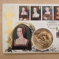 1997 King Henry VIII & His Six Wives Anne Boleyn Medal Cover - Benham First Day Cover - Signed