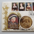1997 King Henry VIII & His Six Wives Medal Cover - Benham First Day Covers