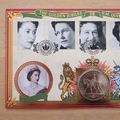 2002 HM Queen Elizabeth Golden Jubilee 5 Pounds Coin Cover - Benham First Day Cover - Signed