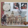 2005 Trooping The Colour HM Queen Elizabeth II 1 Crown Coin First Day Cover - Benham FDC Signed by Huw Edwards