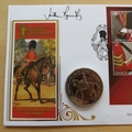 2005 Trooping The Colour Queen Elizabeth II 1 Dollar Coin Cover - Benham First Day Cover - Signed